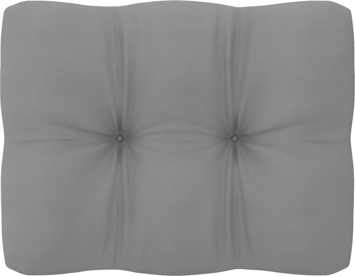 Vidaxl 11-delige Loungeset Met Kussens Massief Grenenhout - Grijs