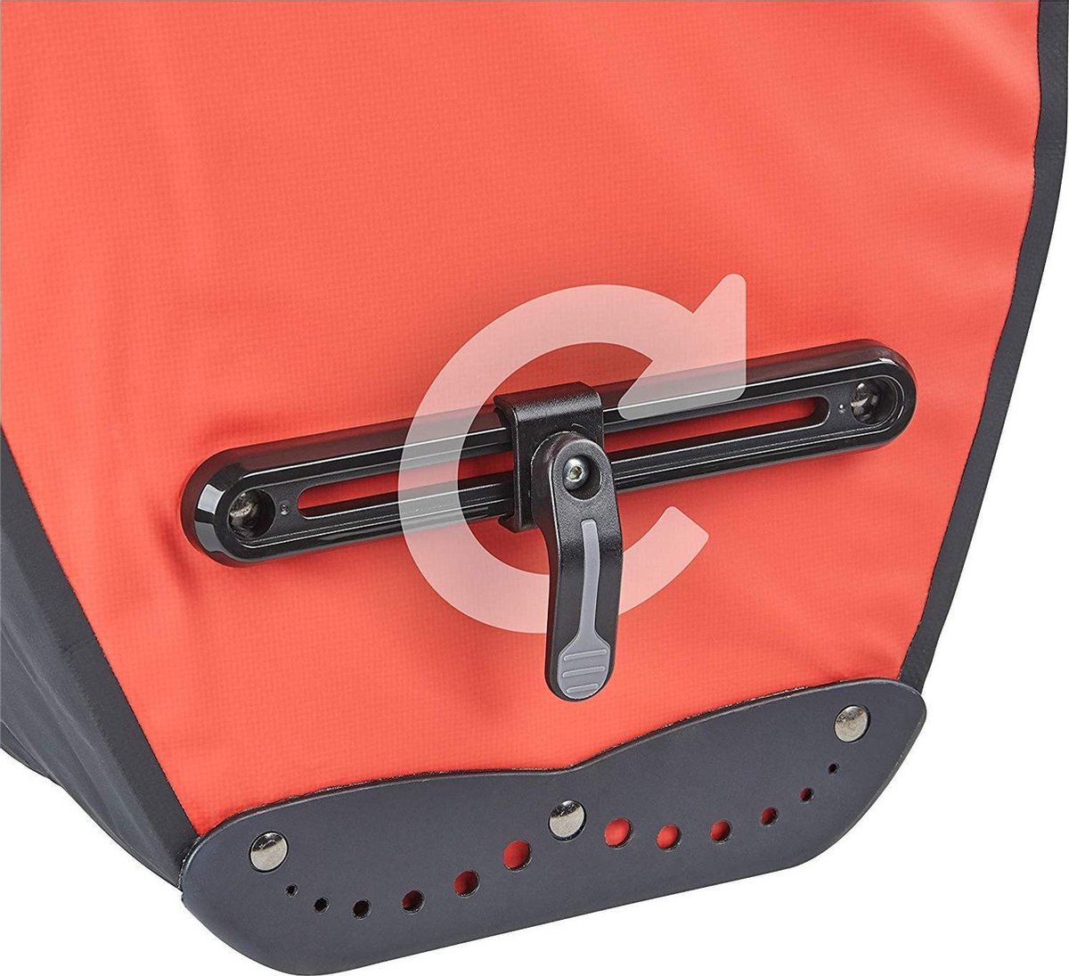 Enkele Fietstas Büchel 100% Waterdicht 25,4 Liter - - Rood