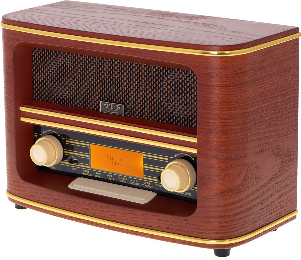 Adler Ad 1187 - Retro Radio - Met Bluetooth 5.0