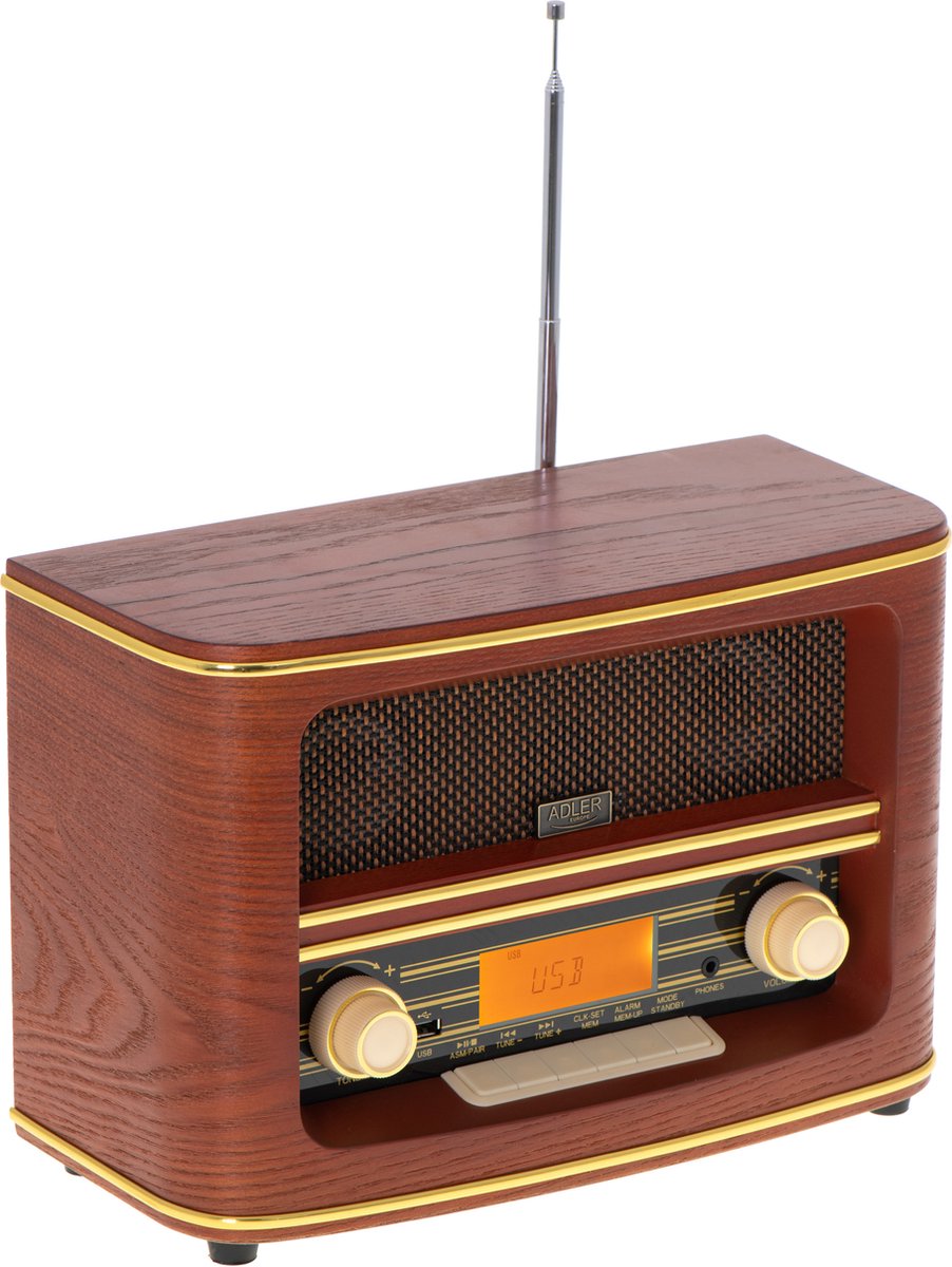 Adler Ad 1187 - Retro Radio - Met Bluetooth 5.0
