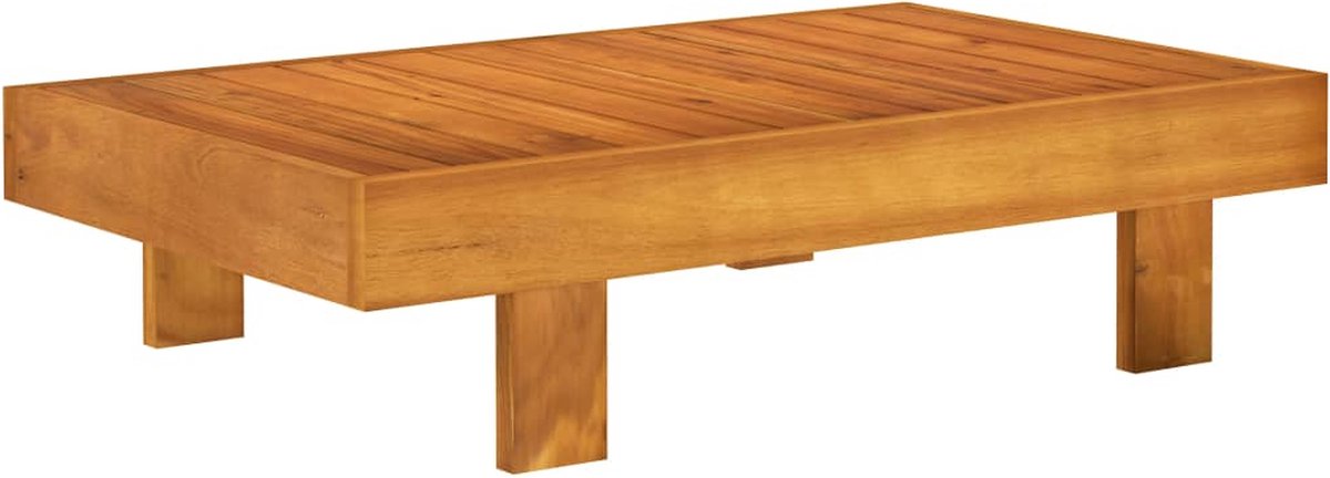 Vidaxl 4-delige Loungeset Met Donkergrijze Kussens Acaciahout - Grijs