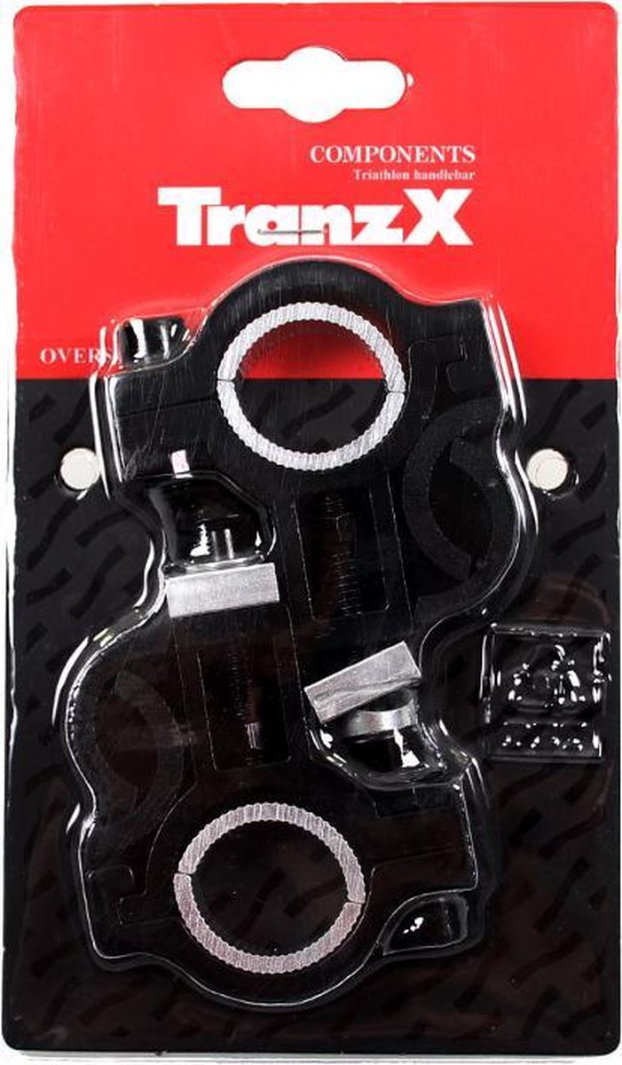 Tranzx Opzetstuur Bevestigingset Voor 25.4 Tot 31.8 Mm 2614513 - Zwart