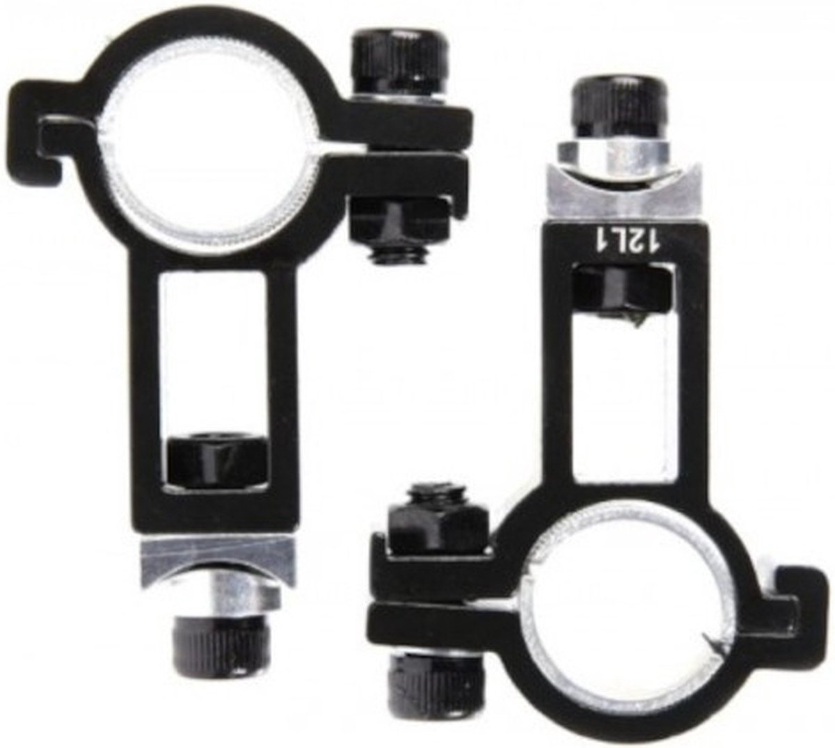 Tranzx Opzetstuur Bevestigingset Voor 25.4 Tot 31.8 Mm 2614513 - Zwart