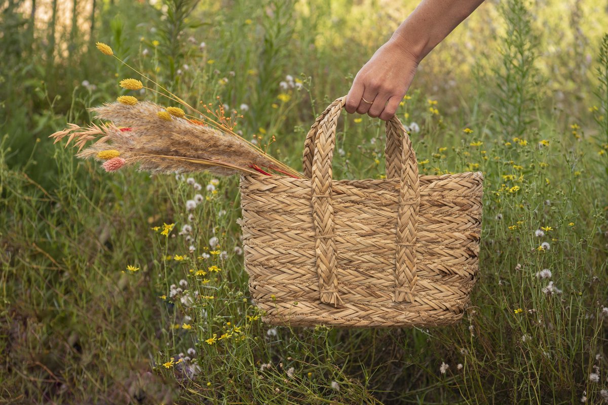 Clayre & Eef Mand (2) Ø 31x22/34/ø 29x20/31cm - Bruin