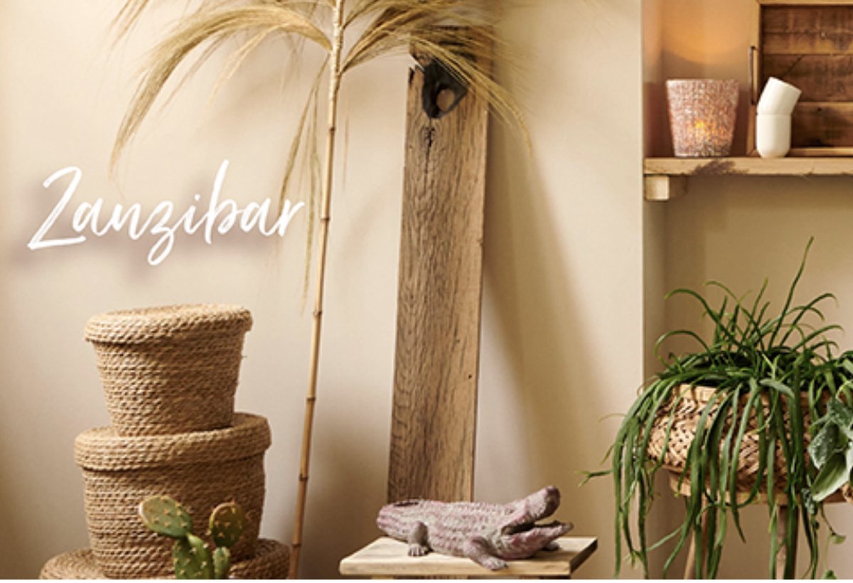 Clayre & Eef Mand (3) Ø 37x27/ø 28x24/ø 24x20cm - Bruin