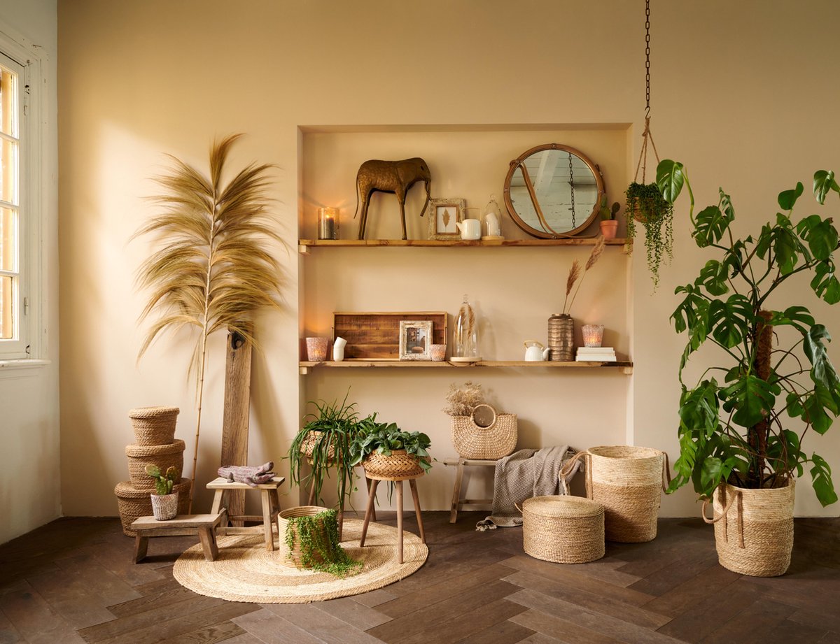 Clayre & Eef Mand (3) Ø 37x27/ø 28x24/ø 24x20cm - Bruin