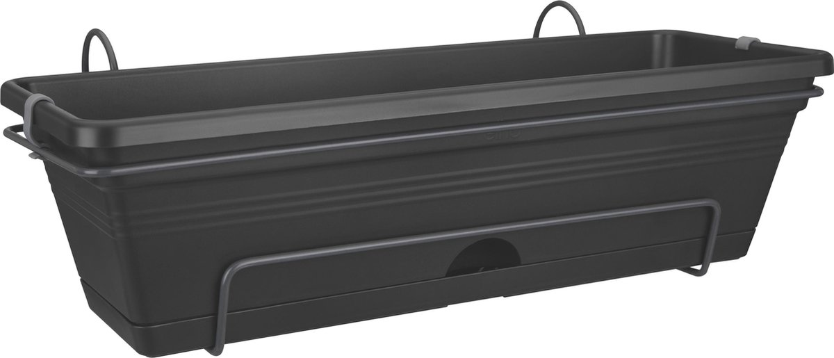 elho Balconniere Green Basics Allin1 50 - Exterieur & Balkon - L 25,7 X B 47,3 X H 16,7 Cm - Wonen - Zwart