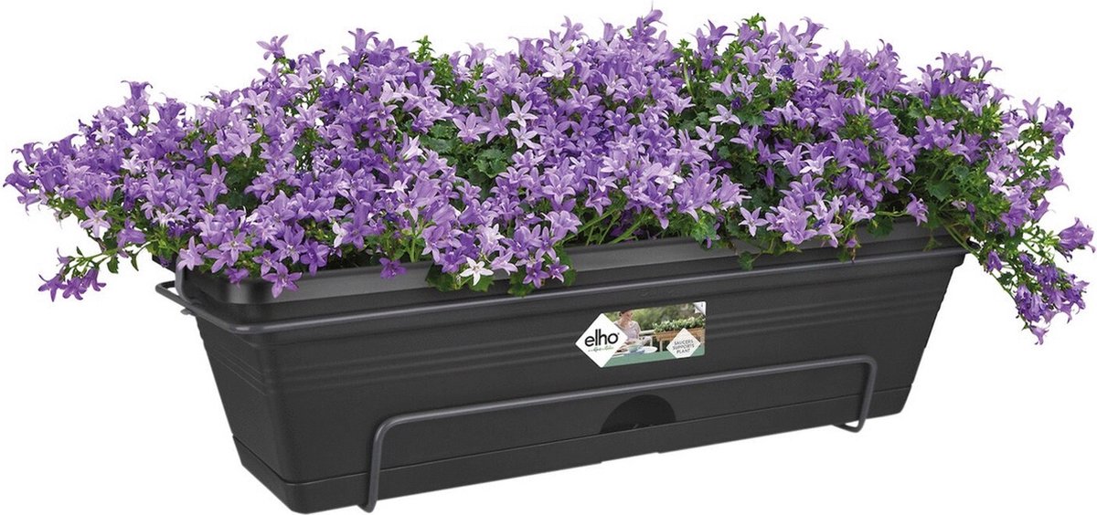 elho Balconniere Green Basics Allin1 50 - Exterieur & Balkon - L 25,7 X B 47,3 X H 16,7 Cm - Wonen - Zwart