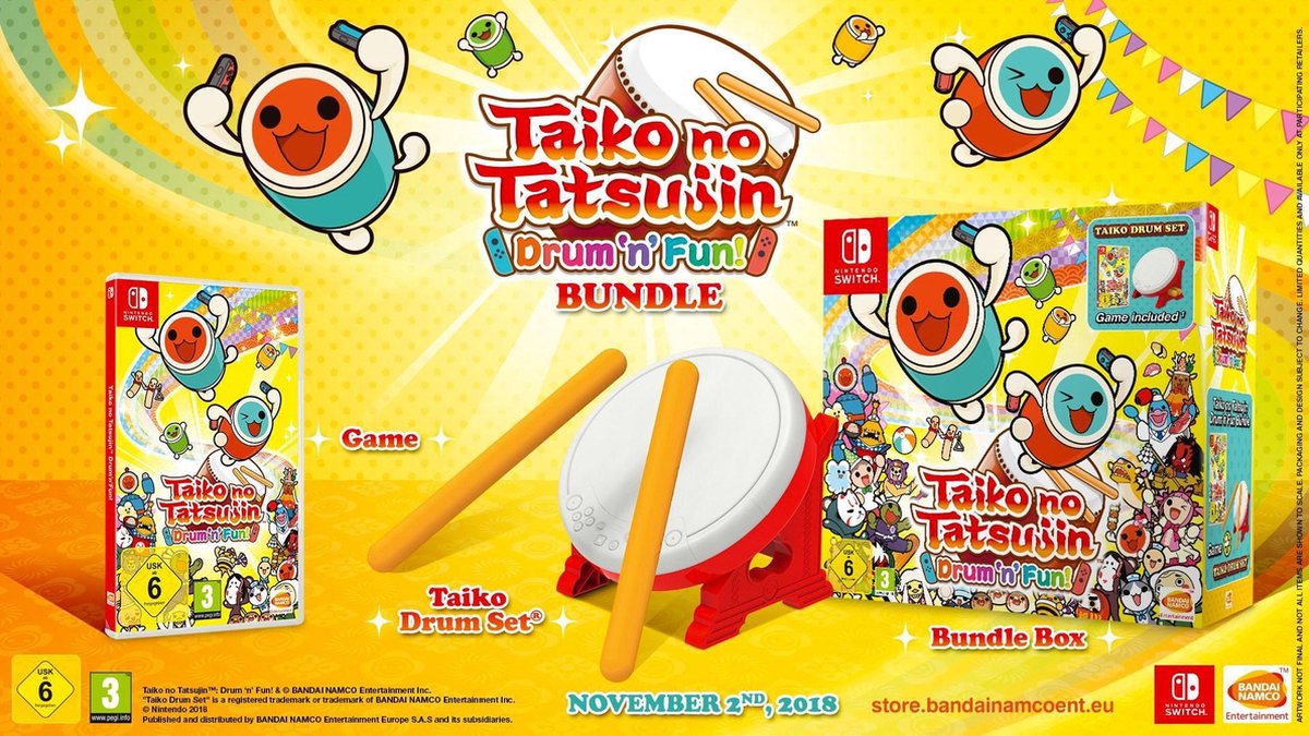 Namco Taiko No Tatsujin Drum & Fun + Tatacon