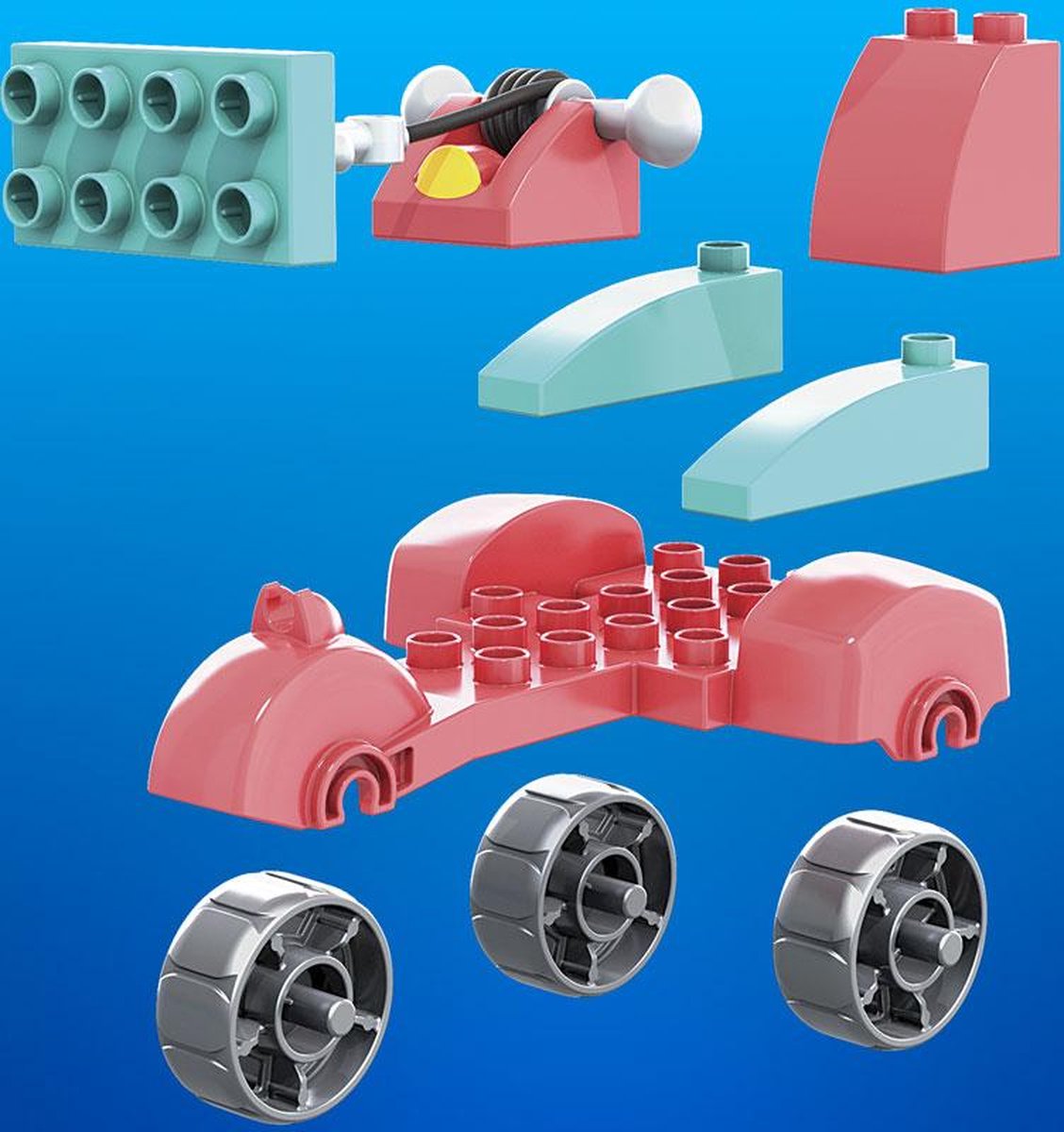 Mega Bloks constructiespeelgoed Liberty junior roze 11 delig