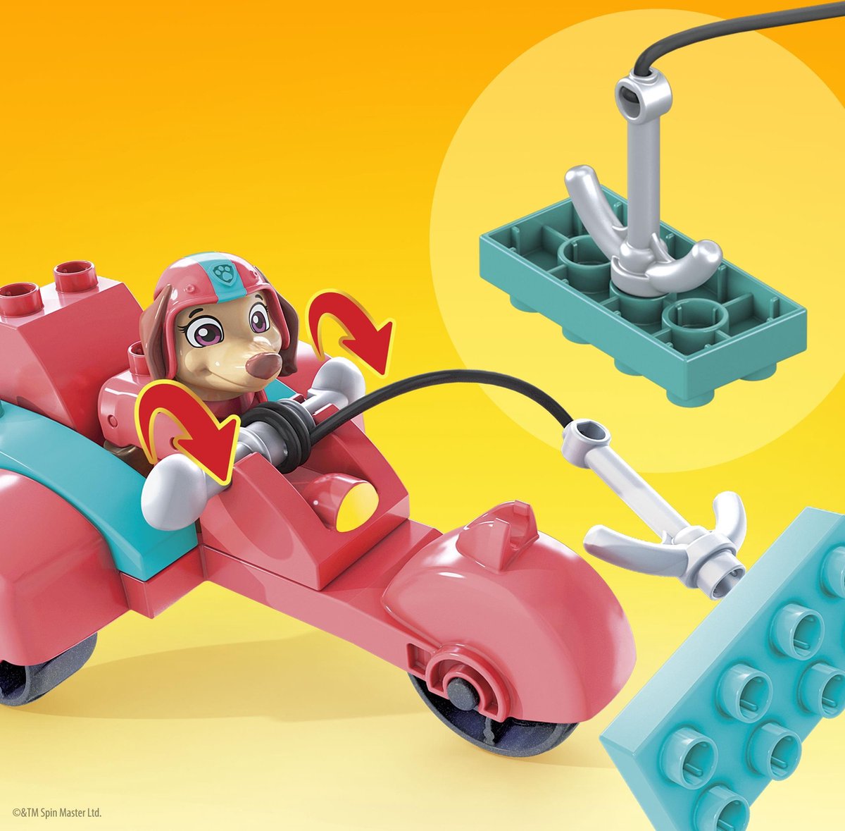 Mega Bloks constructiespeelgoed Liberty junior roze 11 delig