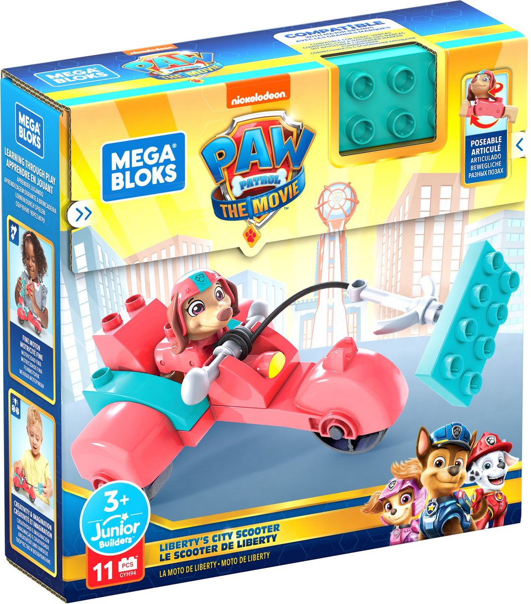 Mega Bloks constructiespeelgoed Liberty junior roze 11 delig