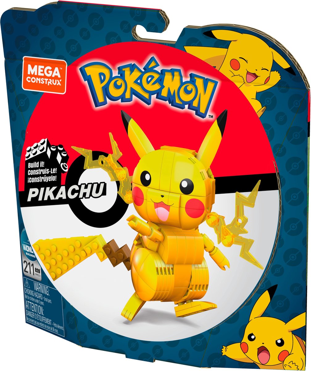 Mega Construx constructiespeelgoed Pikachu junior 175 delig