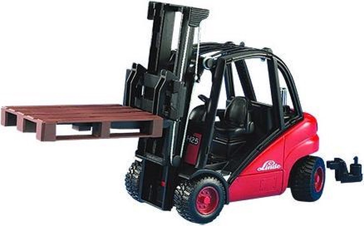 Bruder Linde Heftruck H30D (02511) - Rood