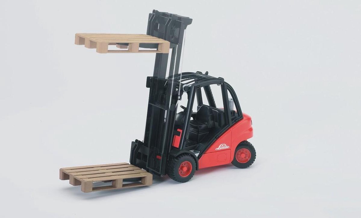 Bruder Linde Heftruck H30D (02511) - Rood