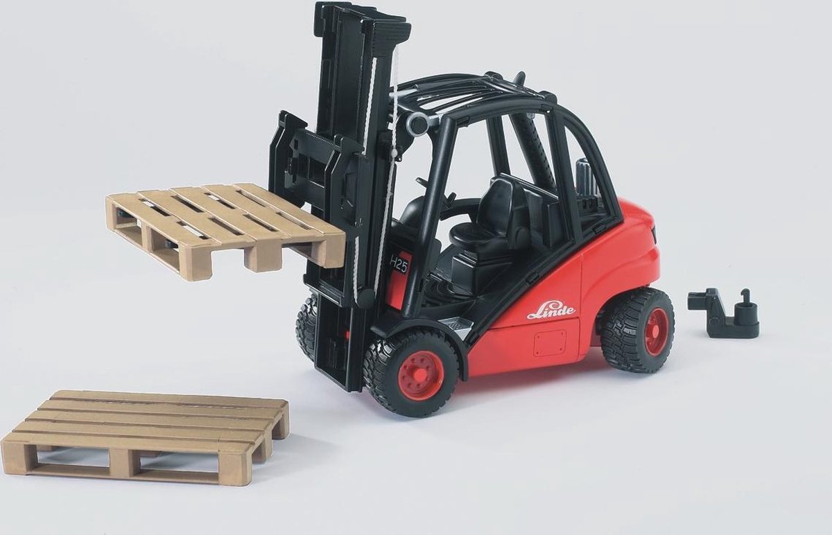 Bruder Linde Heftruck H30D (02511) - Rood