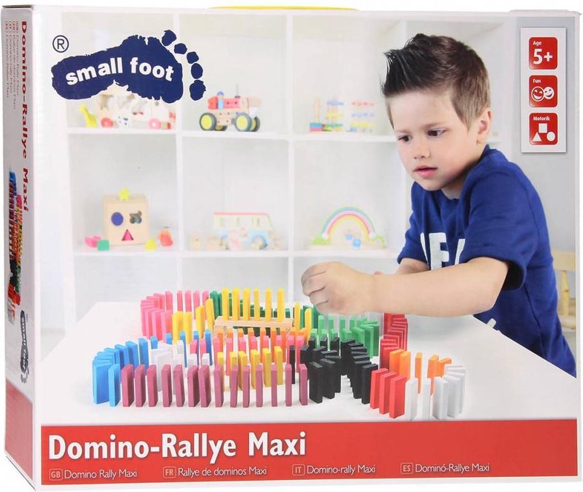 Small Foot Domino Rally Maxi 560 houten stenen