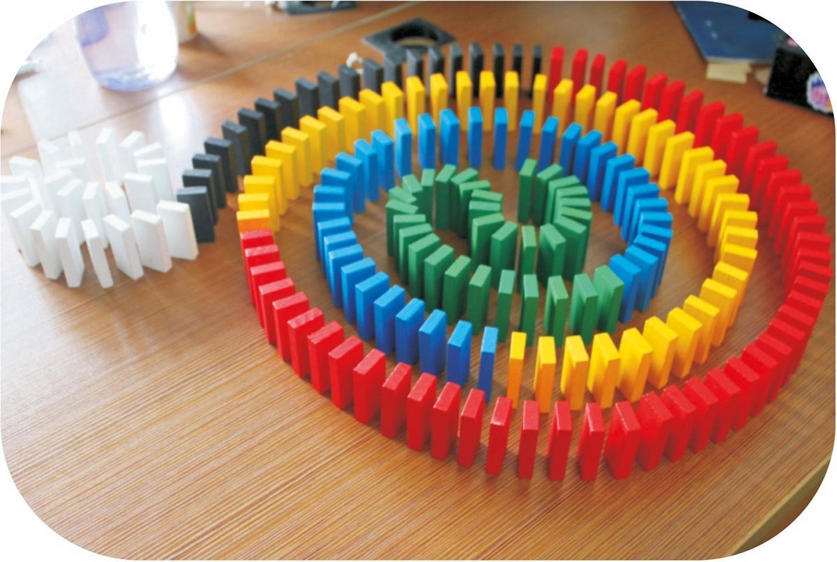 Small Foot Domino Rally Maxi 560 houten stenen