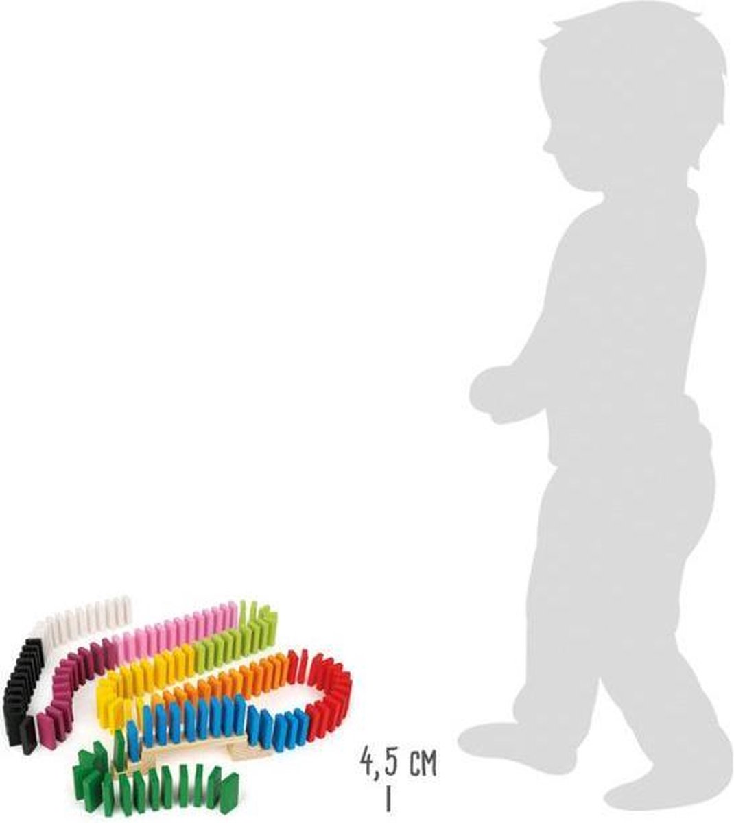 Small Foot Domino Rally Maxi 560 houten stenen