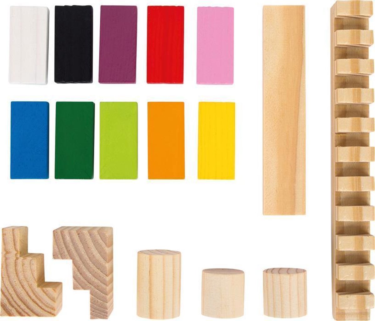 Small Foot Domino Rally Maxi 560 houten stenen