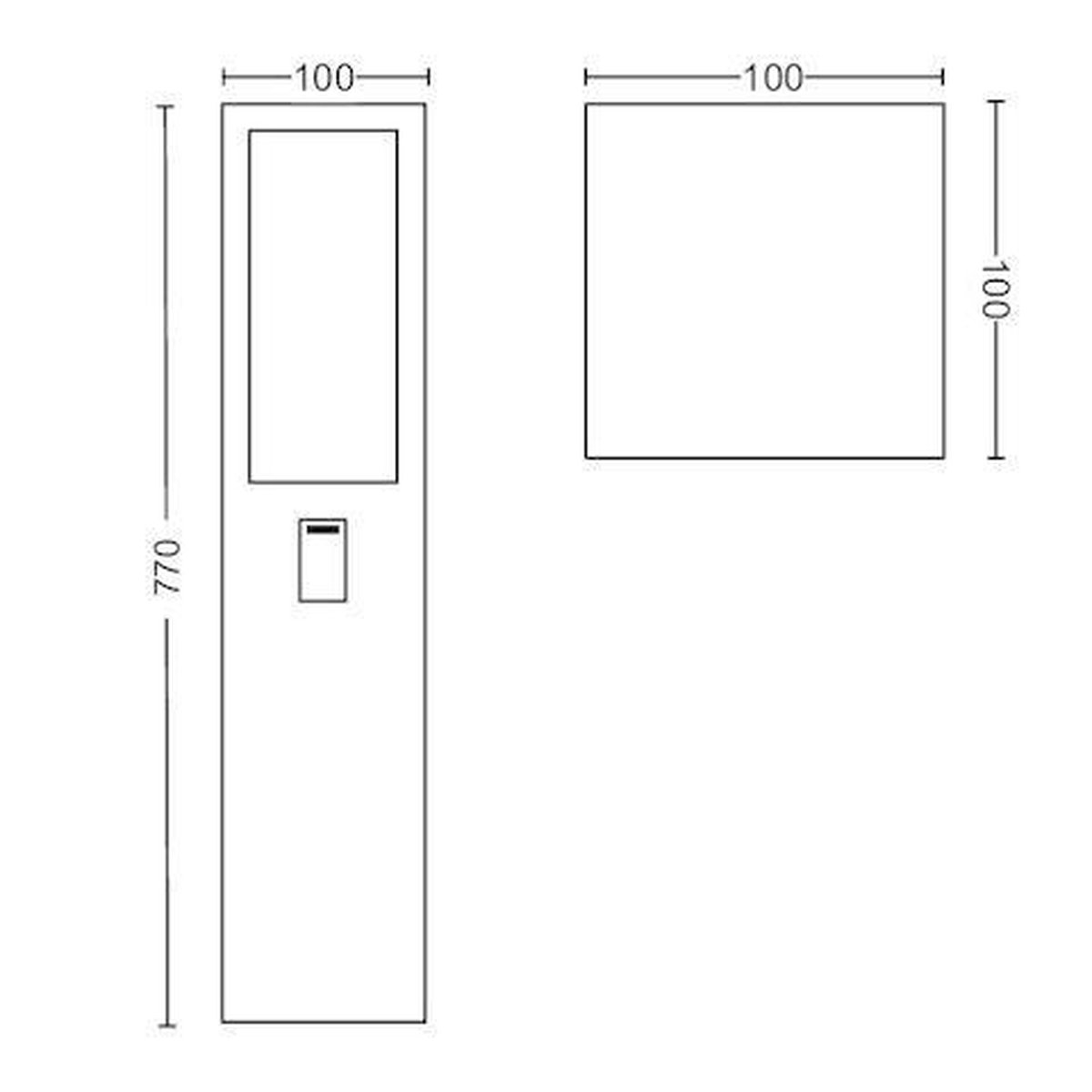 Philips Impress buitenlantaarn - Zwart