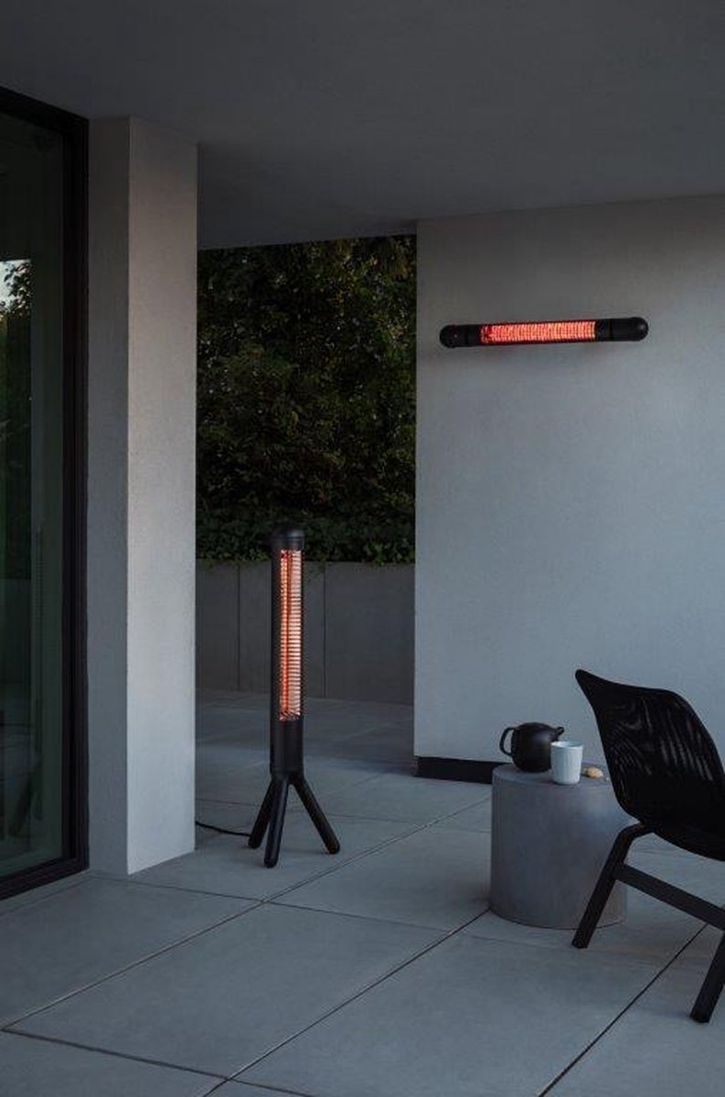 Eva Solo HeatUp Terrasverwarmer, Wandmodel - - Zwart