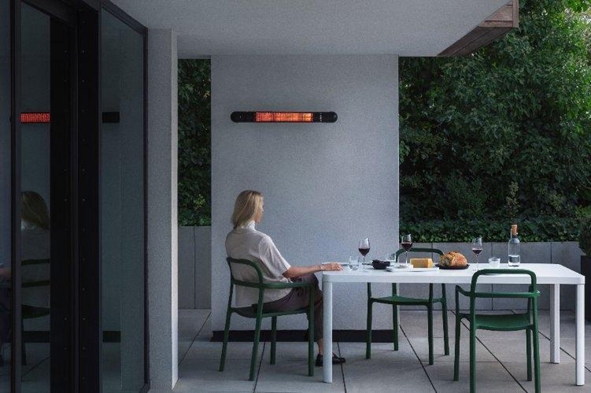 Eva Solo HeatUp Terrasverwarmer, Wandmodel - - Zwart