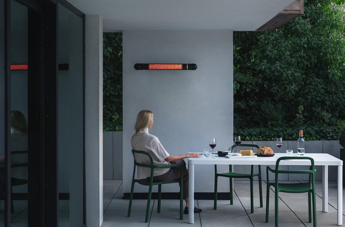 Eva Solo HeatUp Terrasverwarmer, Wandmodel - - Zwart
