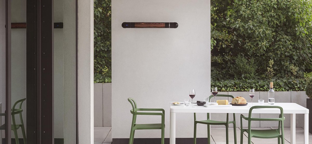 Eva Solo HeatUp Terrasverwarmer, Wandmodel - - Zwart