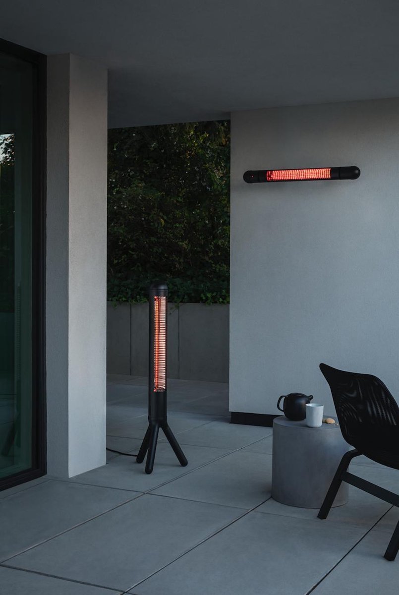 Eva Solo HeatUp Terrasverwarmer, Wandmodel - - Zwart