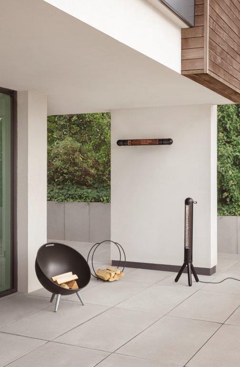 Eva Solo HeatUp Terrasverwarmer, Wandmodel - - Zwart