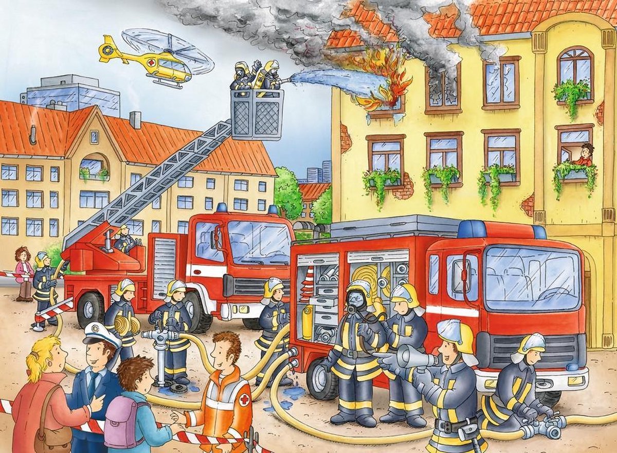 Ravensburger Puzzel Xxl Brandweer - 100 Stukjes