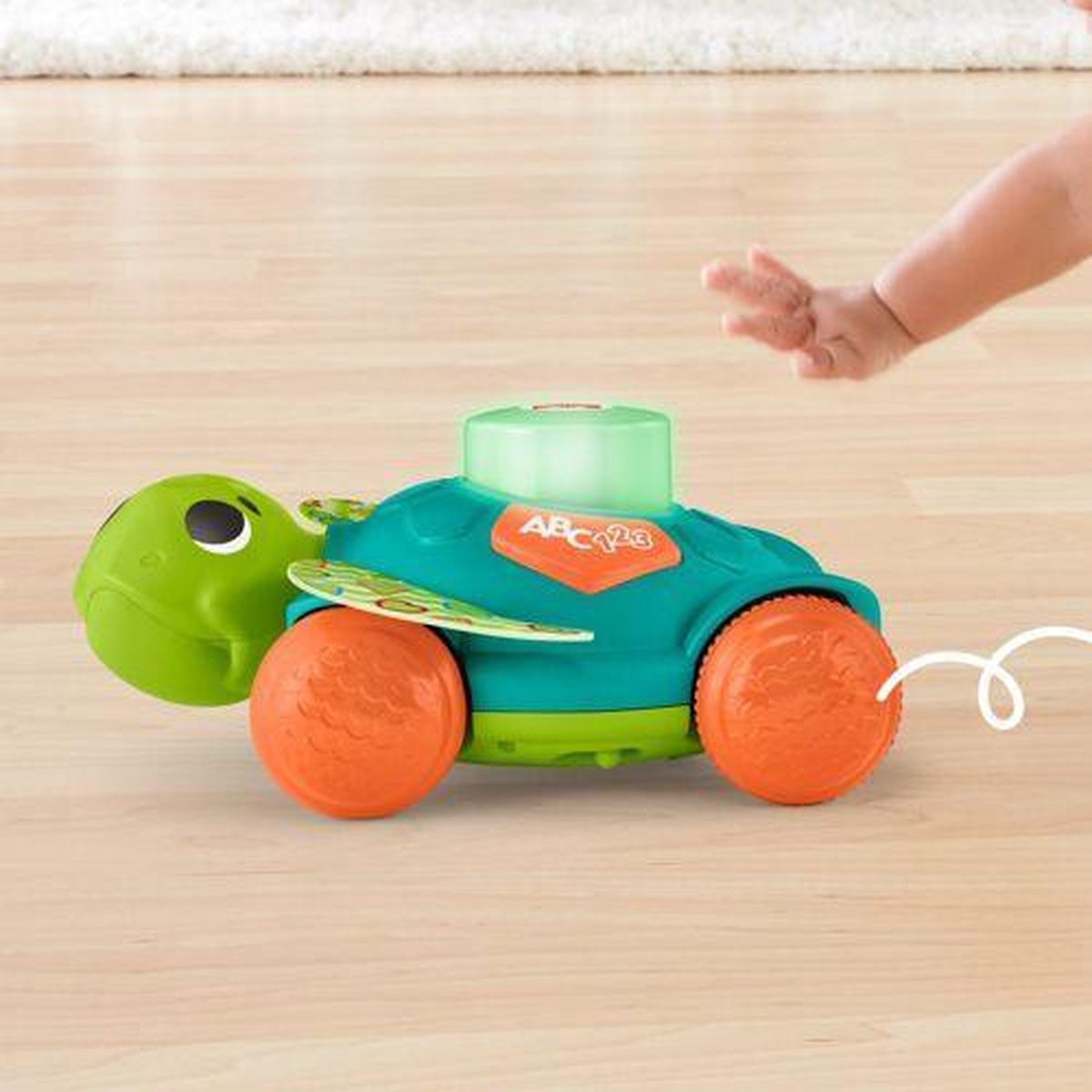 Fisher Price duwfiguur Linkimals junior schildpad 26 cm - Groen