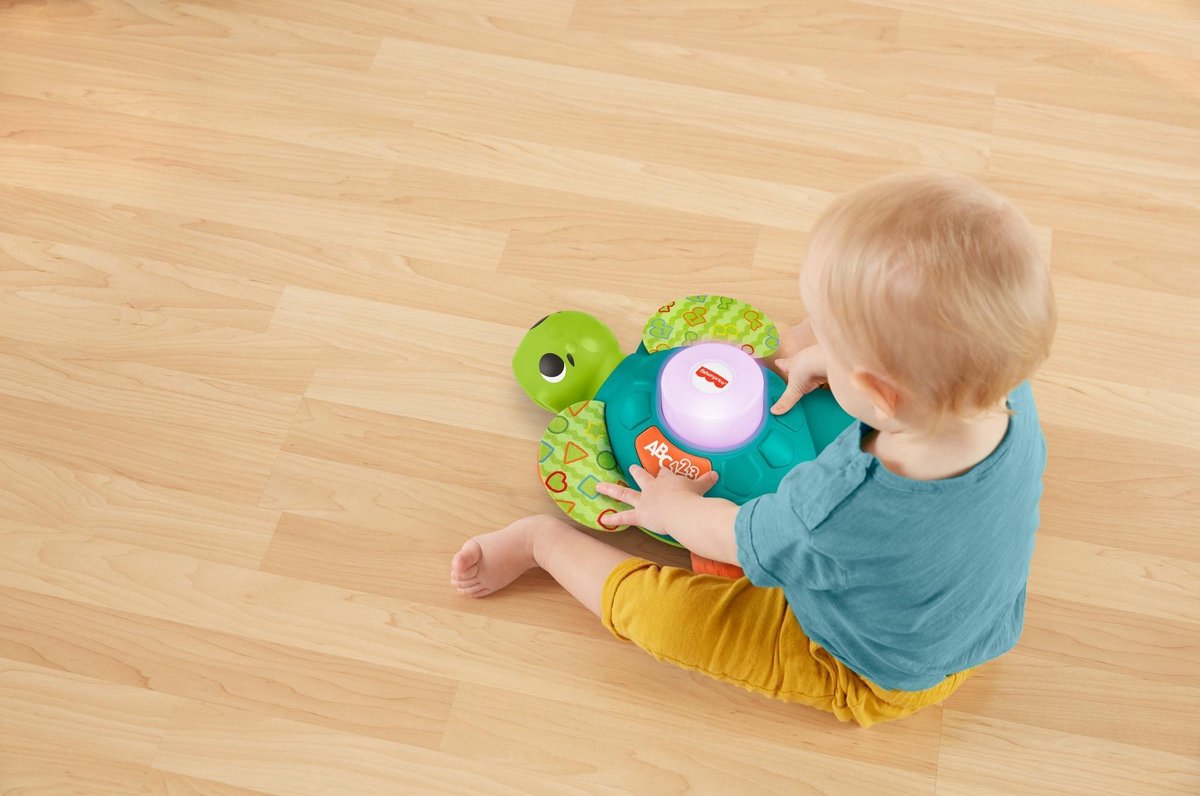 Fisher Price duwfiguur Linkimals junior schildpad 26 cm - Groen