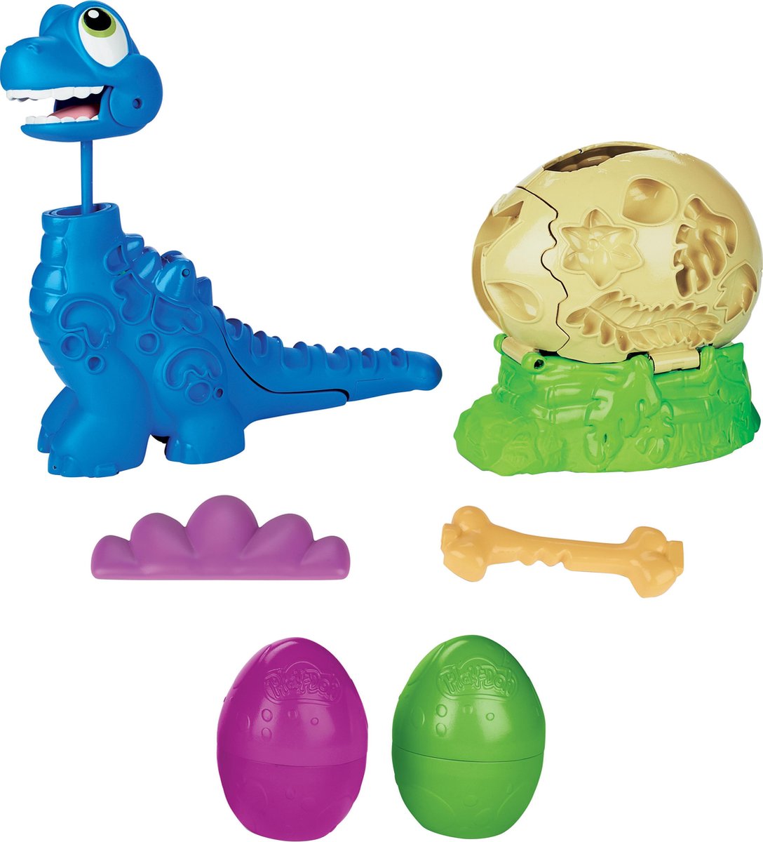 Hasbro Play Doh kleiset Dino Crew Growing Tall Bronto 7 delig