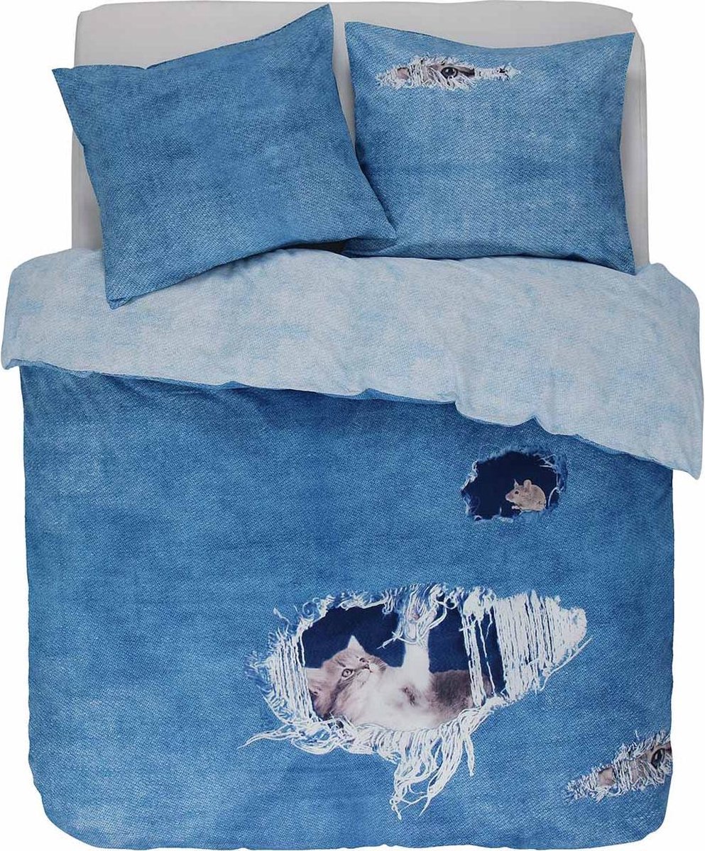 Covers & Co Dekbedovertrek Ripped Jeans-200x200/220 - Blauw