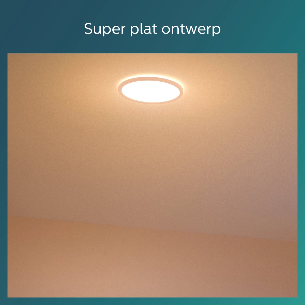 Philips Super Slim Plafondlamp - Wit