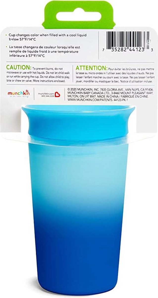Munchkin Drinkbeker Color Changing Miracle Cup Blue