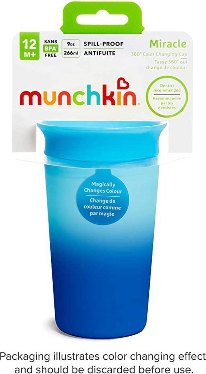 Munchkin Drinkbeker Color Changing Miracle Cup Blue