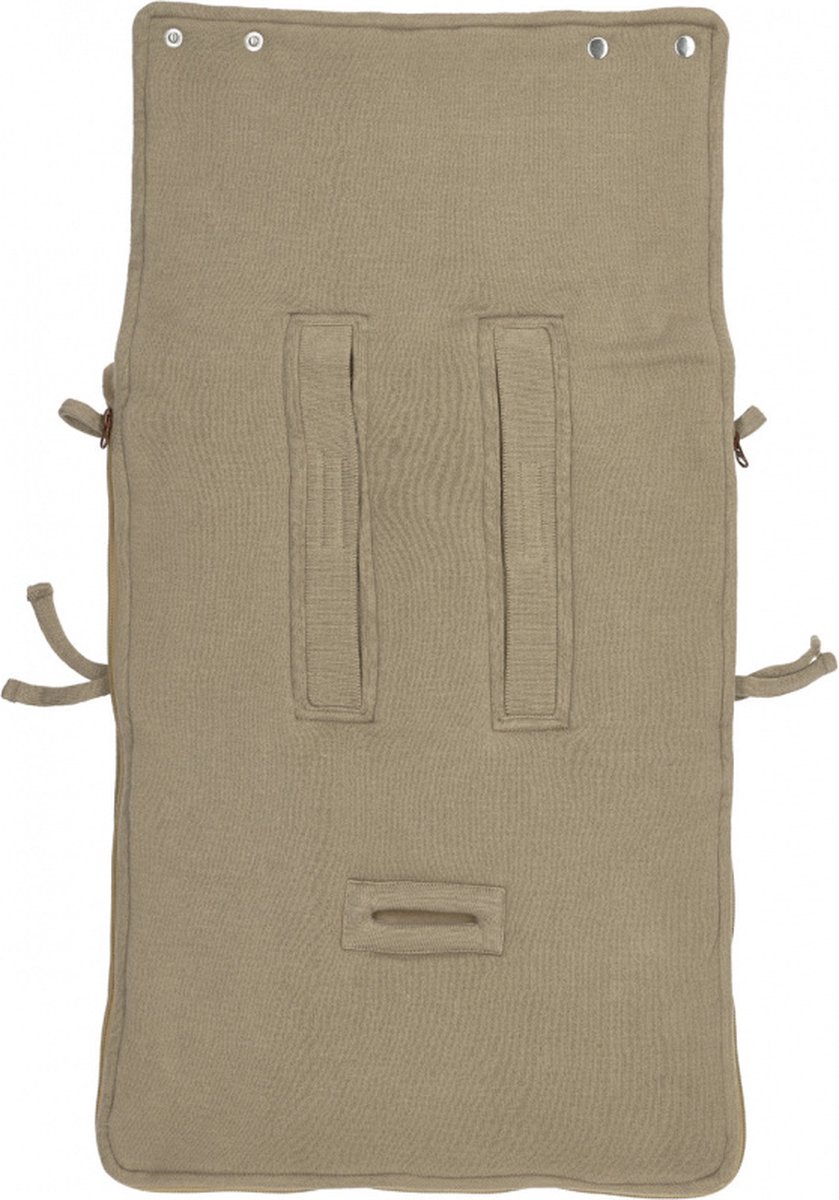 Meyco Voetenzak Autostoel Knots Taupe