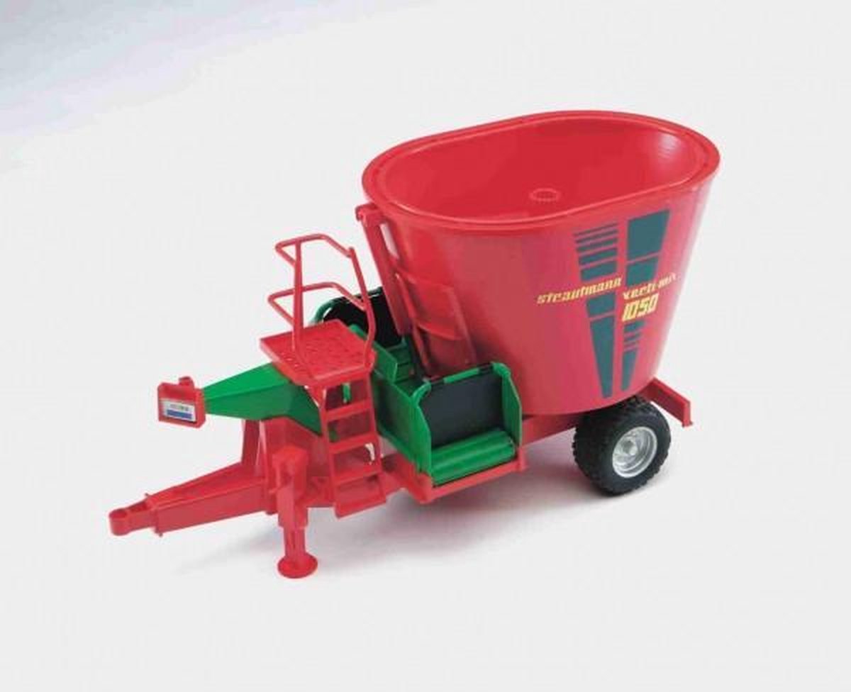 Bruder Tractor Aanhanger Voedermixmachine Strautmann Verti Mix 1050 - Rood