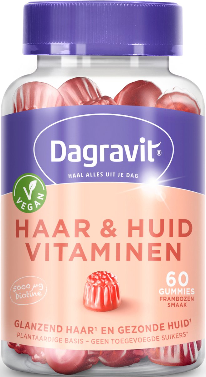 Dagravit Huid en haar vitamine gummies