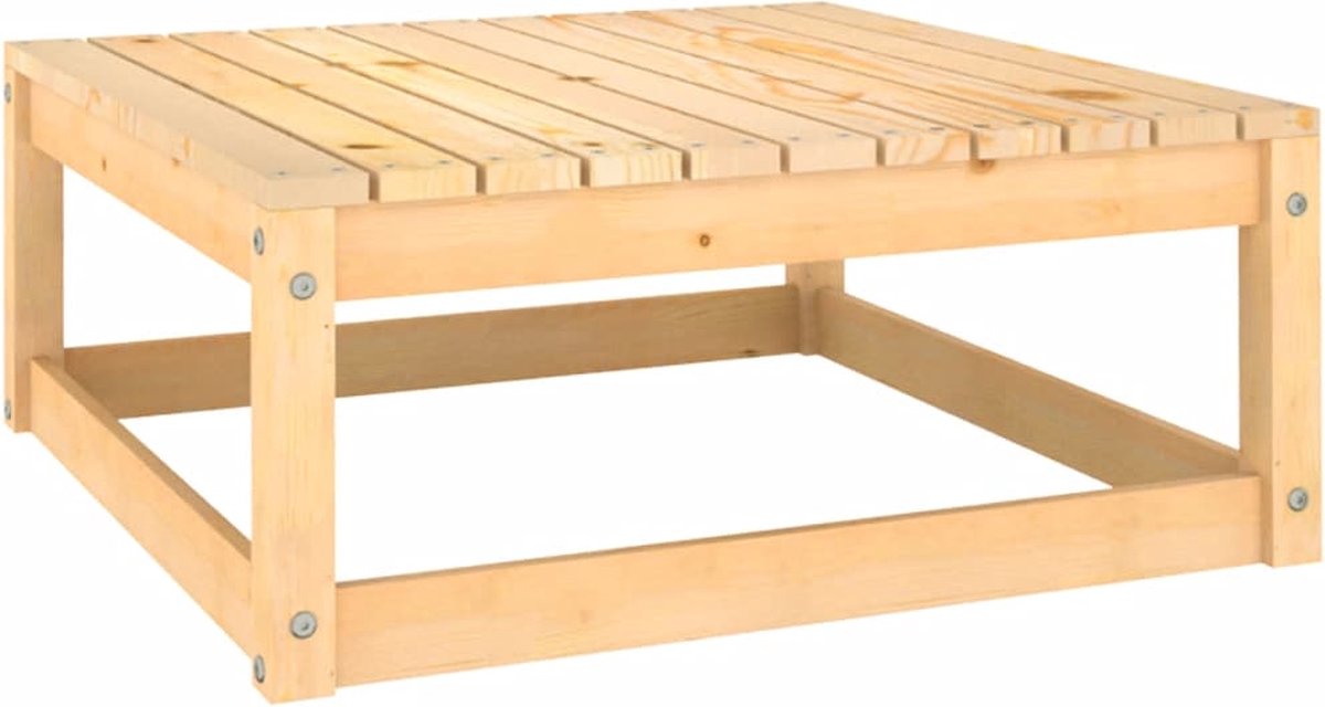 Vidaxl 10-delige Loungeset Met Kussens Massief Grenenhout - Grijs