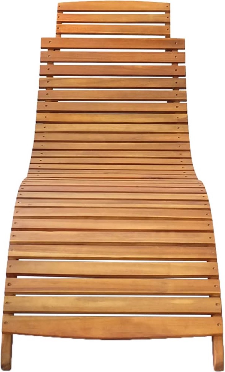 Vidaxl Ligbedden 2 St Met Kussens Massief Acaciahout - Blauw