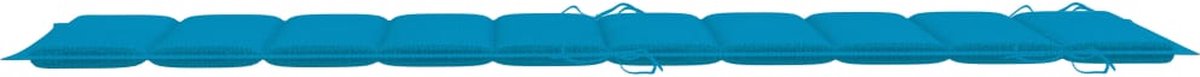 Vidaxl Ligbedden 2 St Met Kussens Massief Acaciahout - Blauw