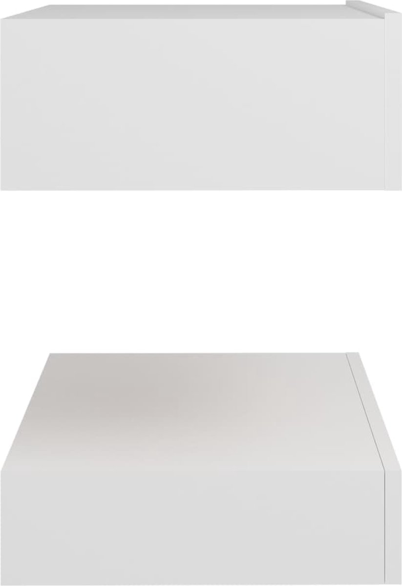 Vidaxl Nachtkastje 60x35 Cm Spaanplaat - Wit