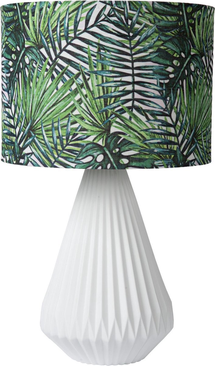 Lucide Serenoa Tafellamp-wit-1xe27-25w-porsel.