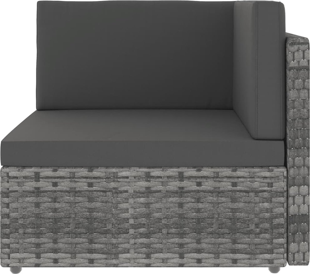 Vidaxl 8-delige Loungeset Met Kussens Poly Rattan - Grijs