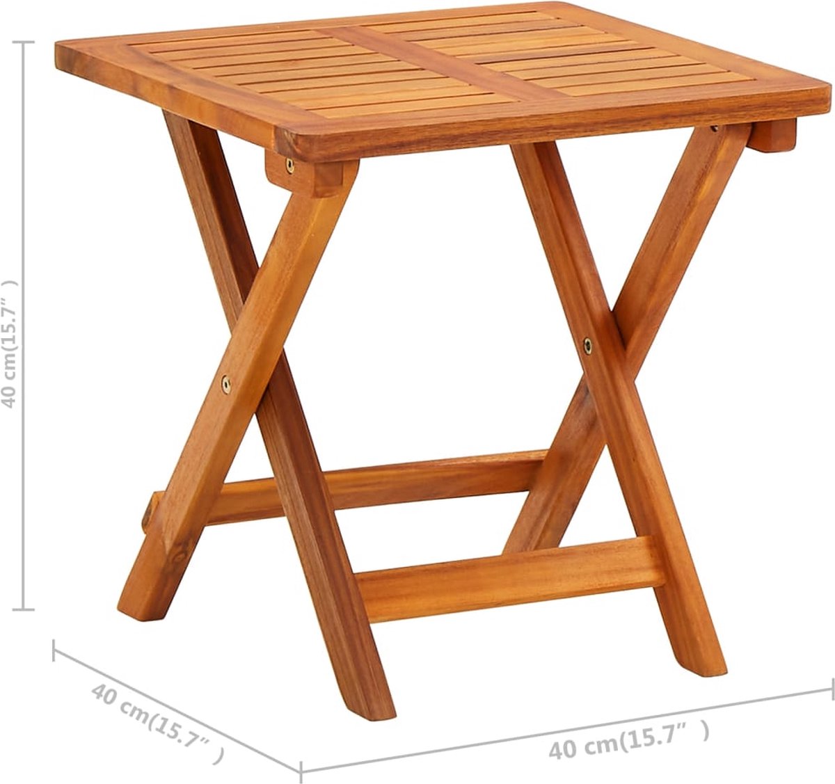 Vidaxl Ligbed Met Tafeltje En Kussen Massief Acaciahout - Groen