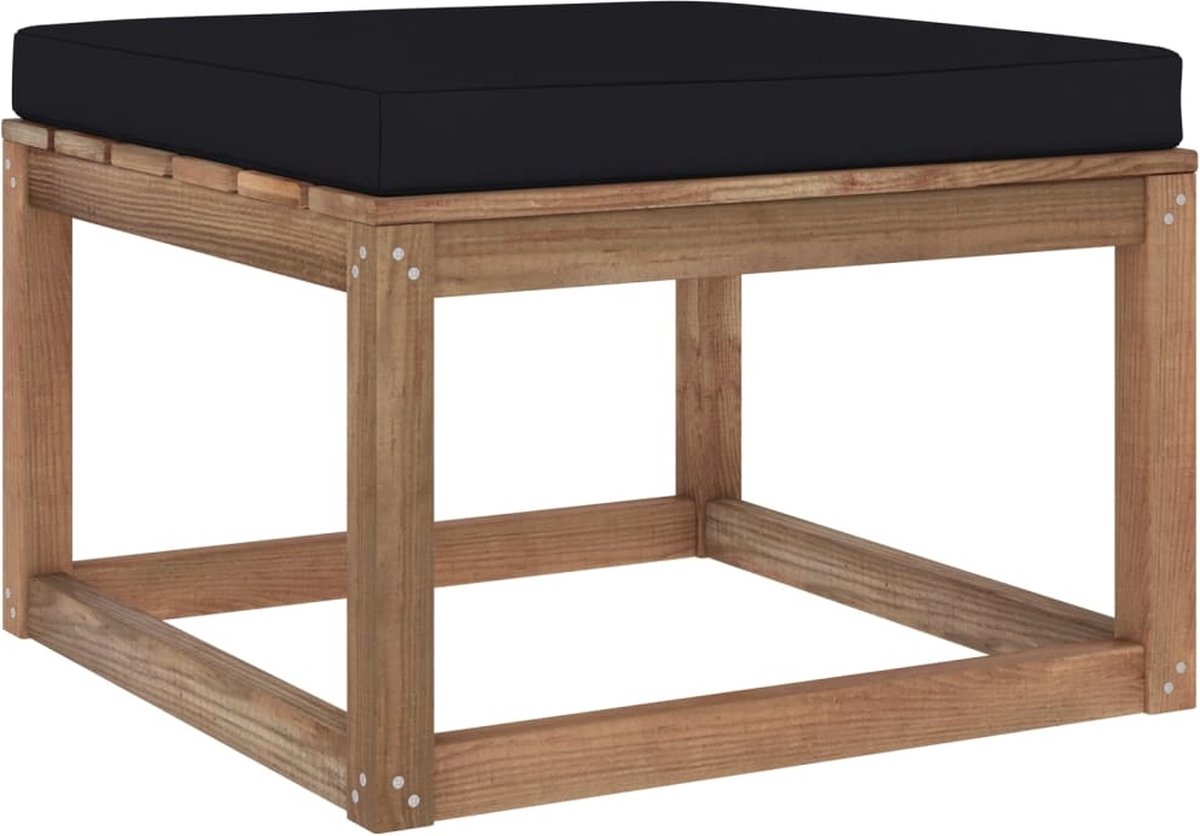 Vidaxl 5-delige Loungeset Pallet Met Kussens Geïmpregneerd Grenenhout - Bruin